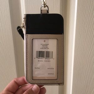 NWT Kate Spade Card Case Lanyard